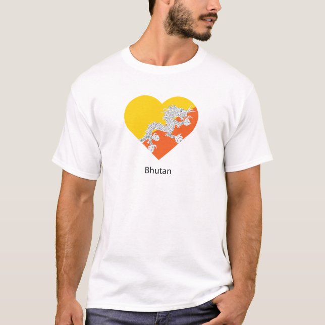 I Love Bhutan T-Shirt (Front)