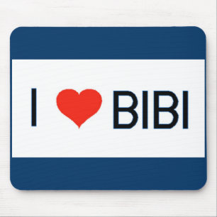I Love Bibi Mouse Pad