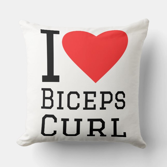 I love biceps curl cushion (Front)