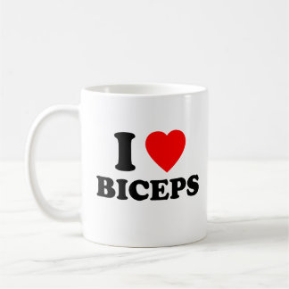 I Love Biceps Funny Girls Night Social Gym Gift Coffee Mug