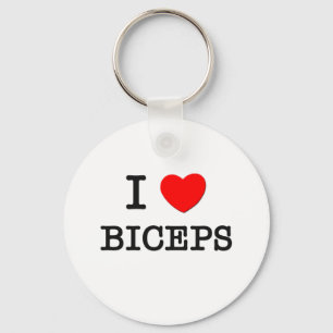 I Love Biceps Key Ring