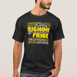 I Love Bichon Frise Dog Dog Breeder Puppy Paw Lov T-Shirt