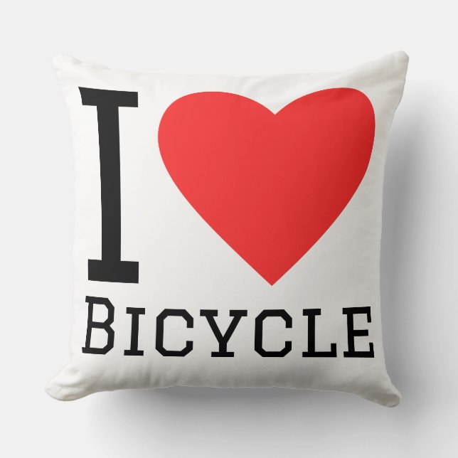 I love bicycle cushion (Front)