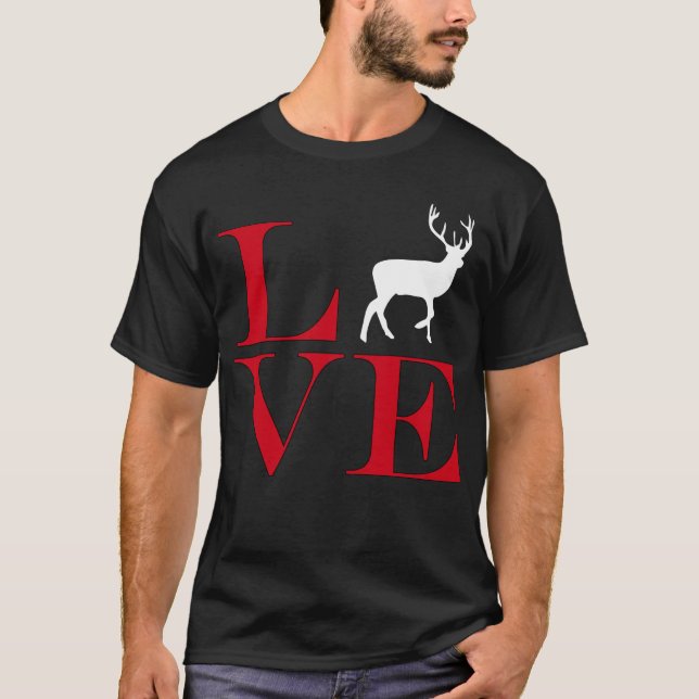 I Love Big Bucks - Dark Coloured Tee (Front)
