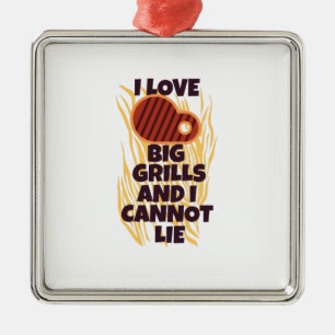 I love big grills and I cannot lie Metal Tree Decoration