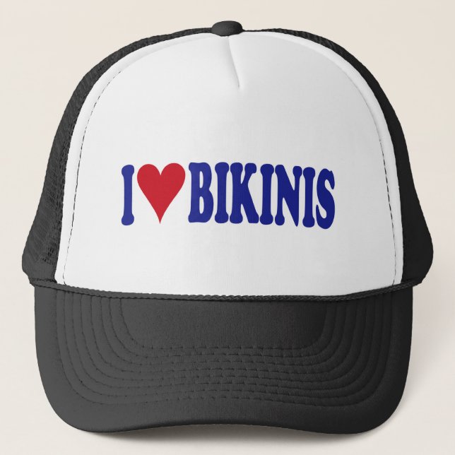 I Love Bikinis Trucker Hat (Front)
