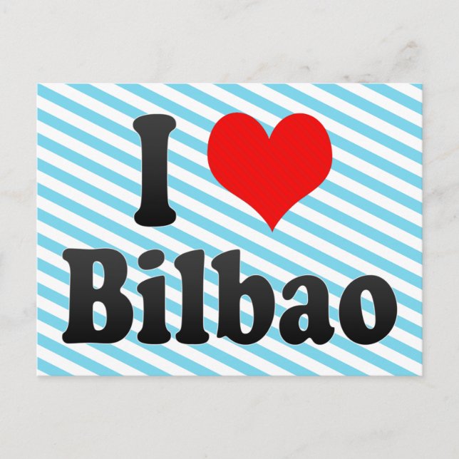 I Love Bilbao, Spain Postcard (Front)