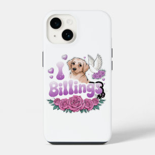 I love Billings Billings my heart Billings iPhone 14 Case