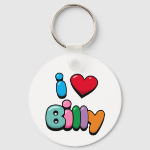 I Love Billy Key Ring