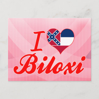 I Love Biloxi, Mississippi Postcard