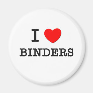I Love Binders Magnet