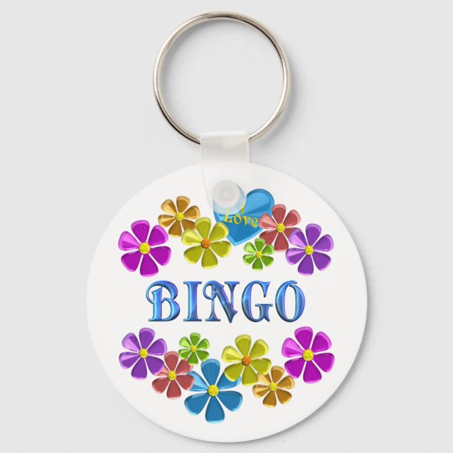 I Love Bingo Key Ring (Front)
