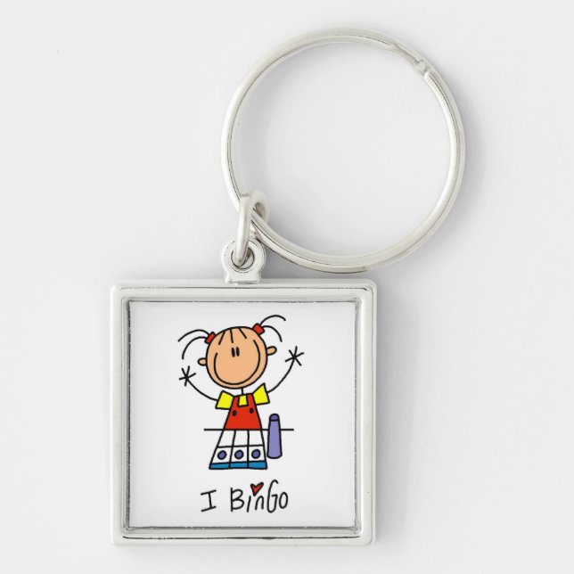 I Love Bingo Key Ring (Front)