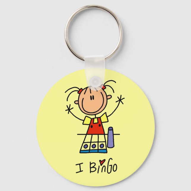 I Love Bingo Key Ring (Front)