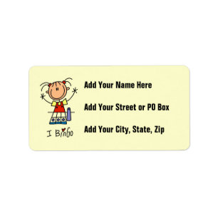 I Love Bingo Label