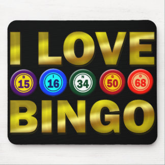 I LOVE BINGO MOUSE PAD