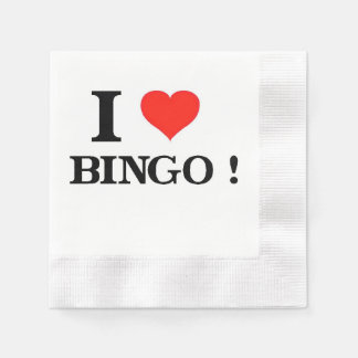 I Love Bingo Napkin