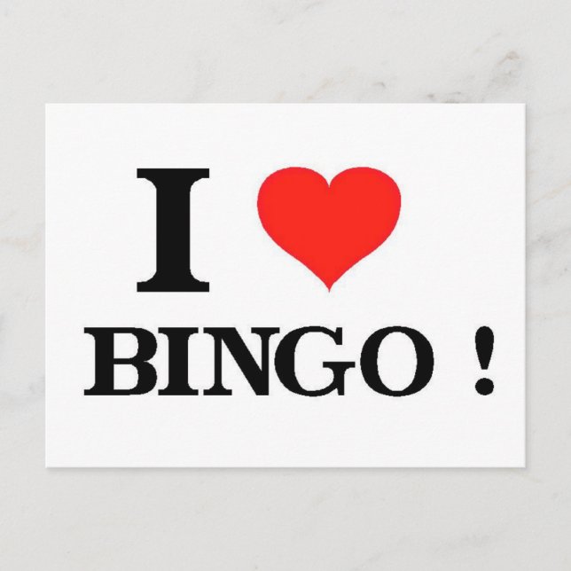 I Love Bingo Postcard (Front)