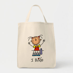I Love Bingo Tshirts and Gifts Tote Bag
