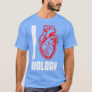 I Love Biology Anatomical Human Heart Science Geek T-Shirt