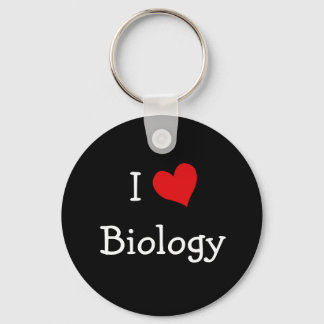 I Love Biology Key Ring