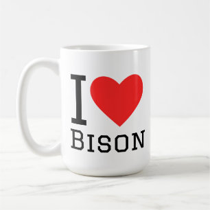 I love bison coffee mug