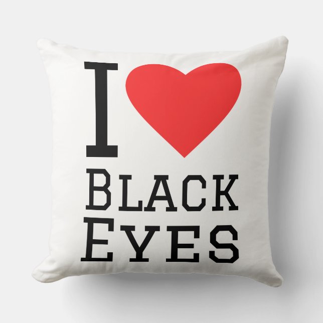 I love black eyes cushion (Front)
