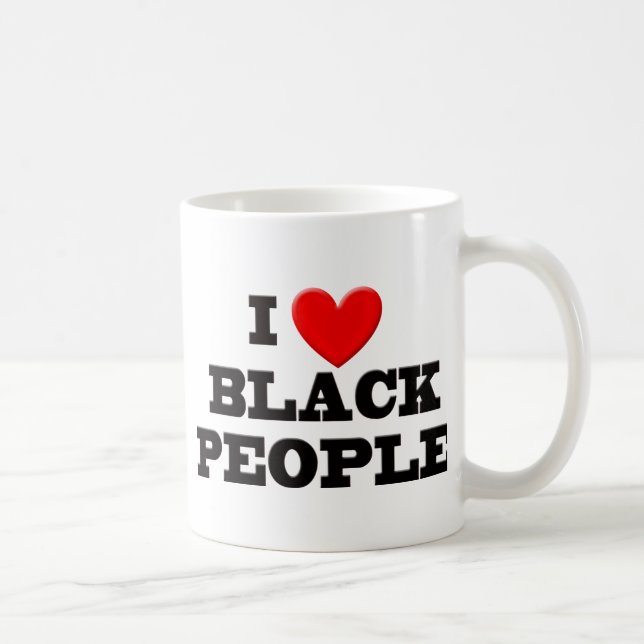 I Love Black People Coffee Mug (Right)