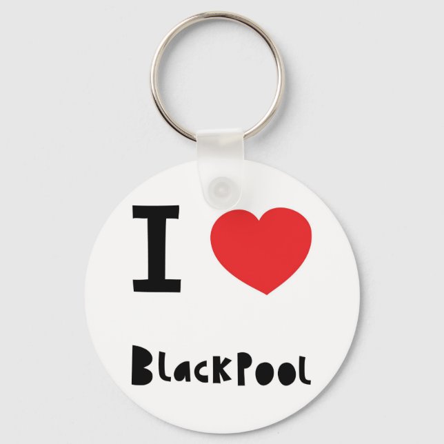 I love Blackpool Key Ring (Front)