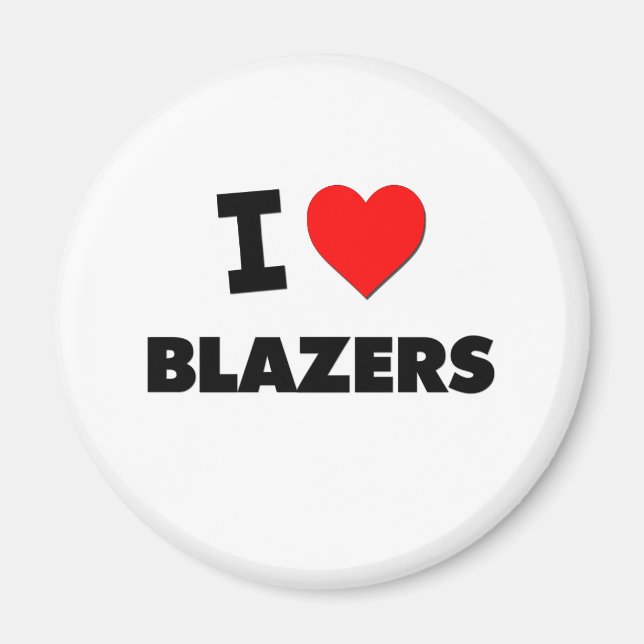 I Love Blazers Magnet (Front)