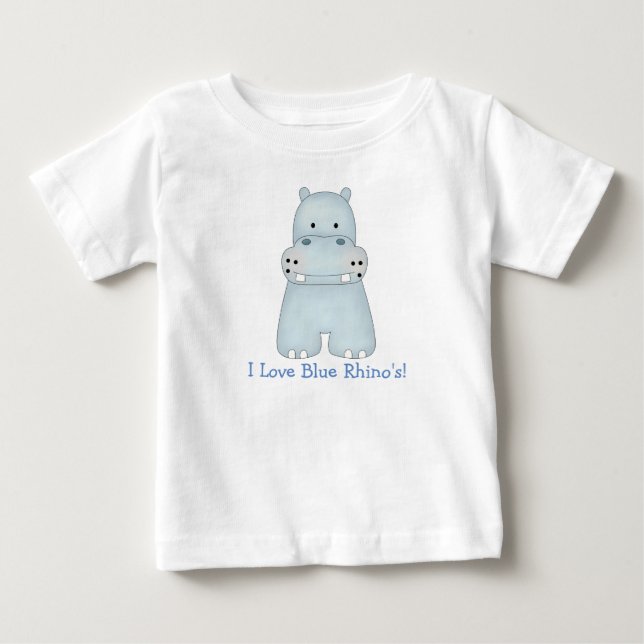 I Love Blue Rhino's! Baby T-Shirt (Front)