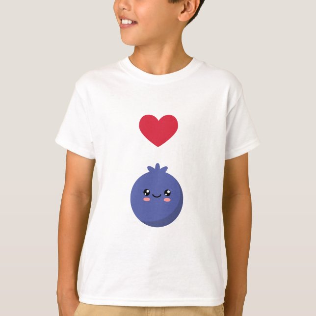 I love Blueberries T-Shirt (Front)
