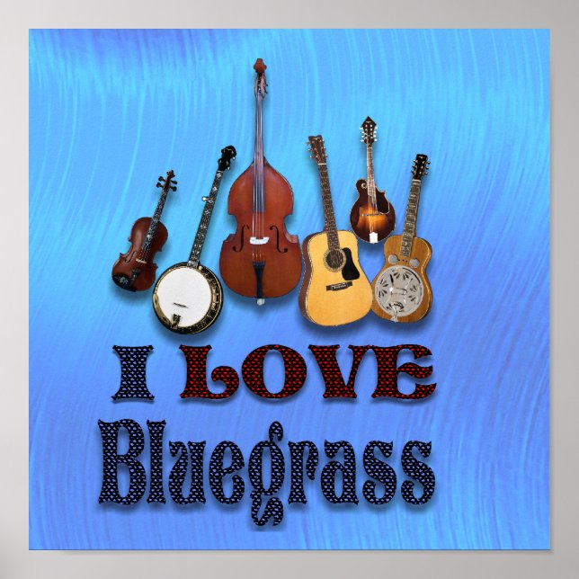 I LOVE BLUEGRASS -POSTER POSTER (Front)