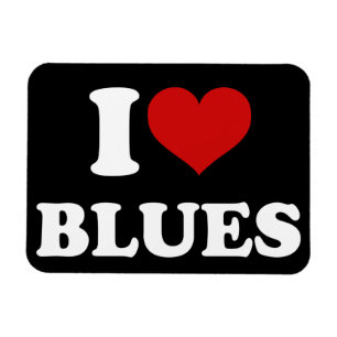 I Love Blues Magnet