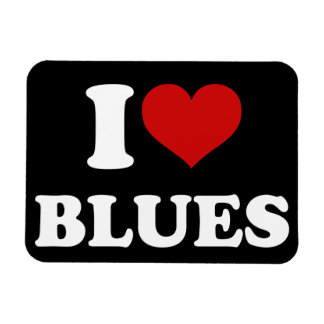 I Love Blues Magnet