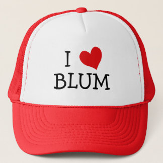 I Love Blum Trucker Hat