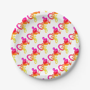 I Love BMX Paper Plate