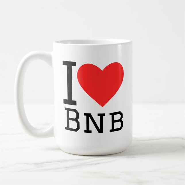 I love bnb coffee mug (Left)