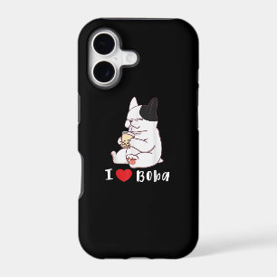 I Love Boba Bubble Tea Dog Cut French Bulldog Gift