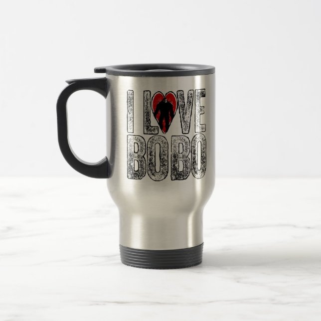 I Love Bobo Travel Mug (Left)
