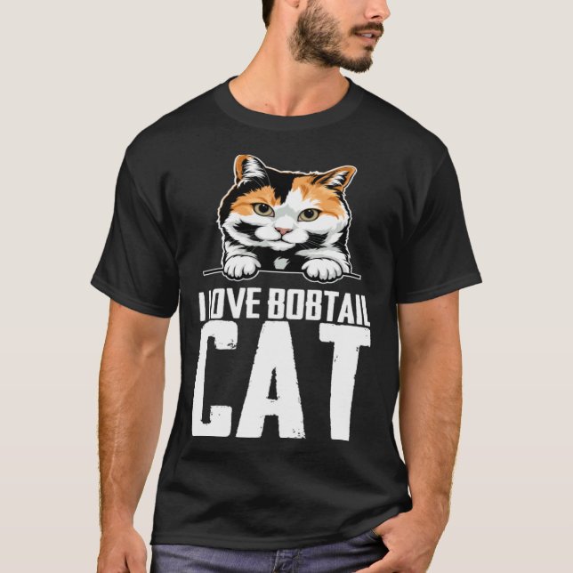 I love bobtail cat T-Shirt (Front)
