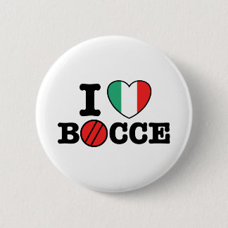 I Love Bocce 6 Cm Round Badge