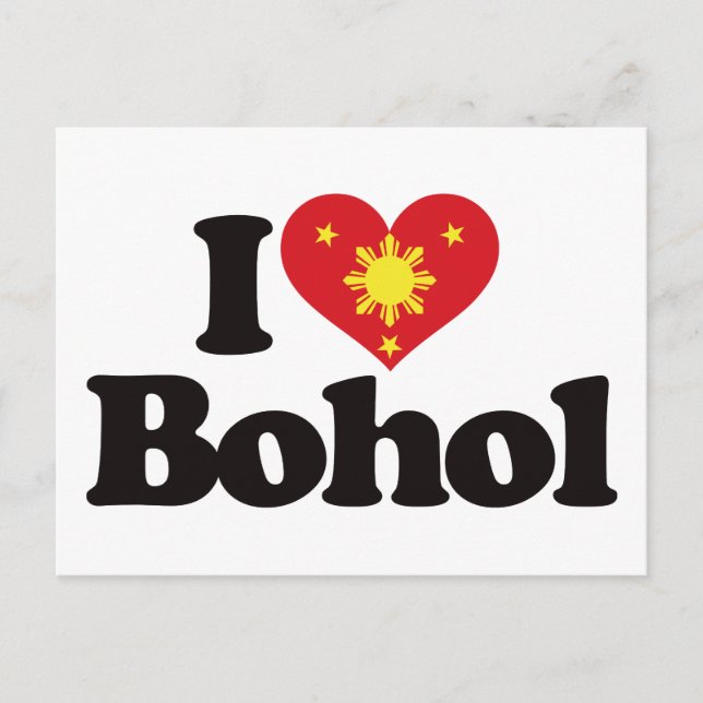 I Love Bohol Postcard (Front)