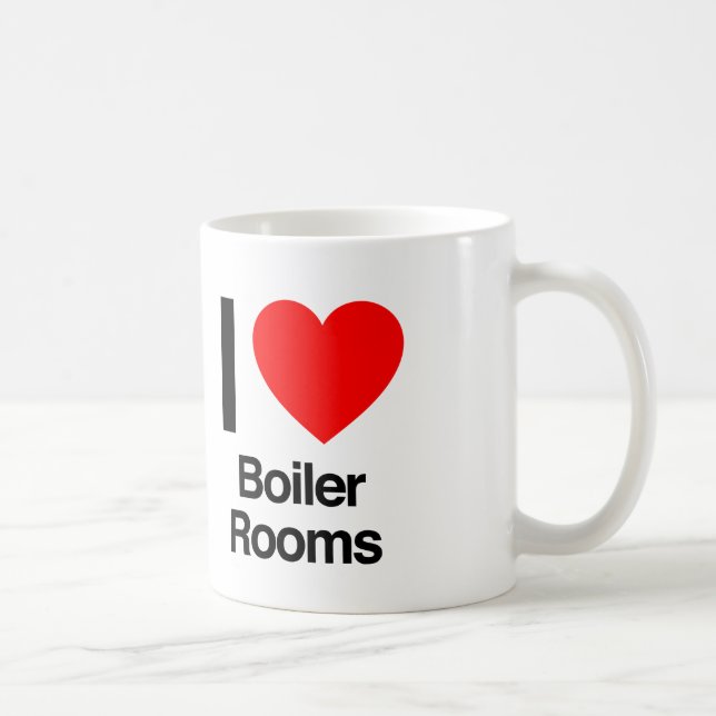 i love boiler rooms coffee mug (Right)