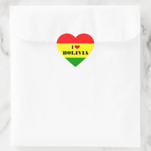 I Love Bolivia Heart Sticker
