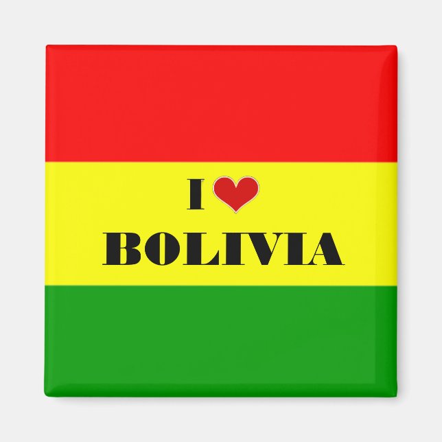 I Love Bolivia Magnet (Front)