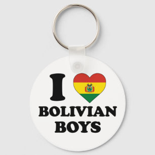 I love Bolivian boys Key Ring