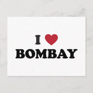 I Love Bombay India Postcard