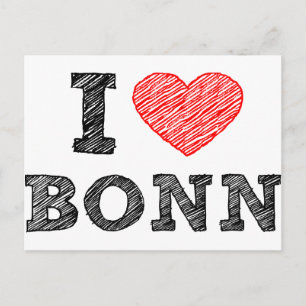 I love Bonn Postcard