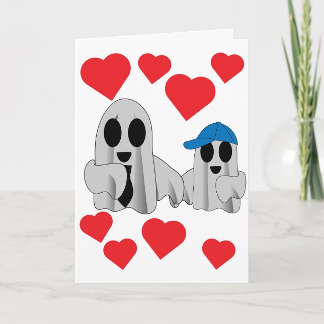 I Love BOO Dad from son Card (Front)